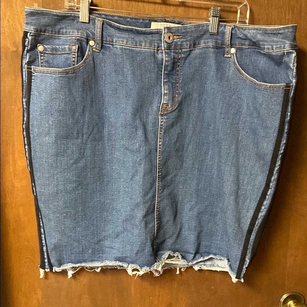 Torrid Blue Denim Midi Skirt